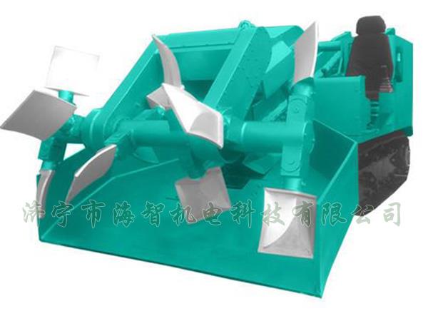 為了提高裝載效率，在取料方面通過滾耙式旋轉(zhuǎn)連續(xù)取料的方式